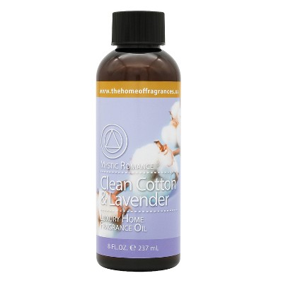 Di'Aroma Clean Cotton & Lavender Fragrance Oil 8 oz – Premium Aromatherapy Scent for Diffuser, Burner & Potpourri Use, Calming & Relaxing Aroma
