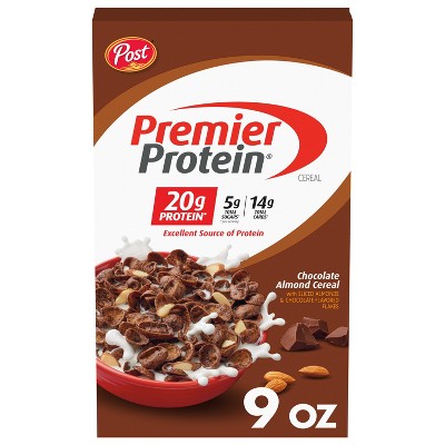 Post Premier Protein Chocolate Almond Cold Cereal - 9oz