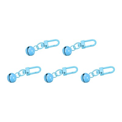 Unique Bargains Stainless Steel DIY Crafts Christmas Decoration Pet Bells 5 Pcs