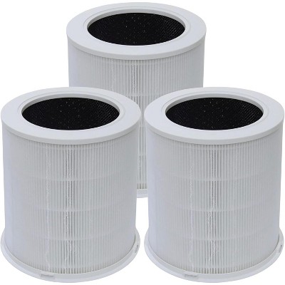 Nispira AP401 AP402 AP403 3-in-1 True HEPA Activated Carbon Filter Replacement for Dayette JOWSET Air Purifier, 3 Packs