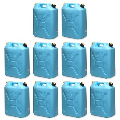 Scepter BPA Durable 5 Gallon 20 Liter Portable Military Water Storage Container for Camping, Outdoors and Emergency Management, Blue
