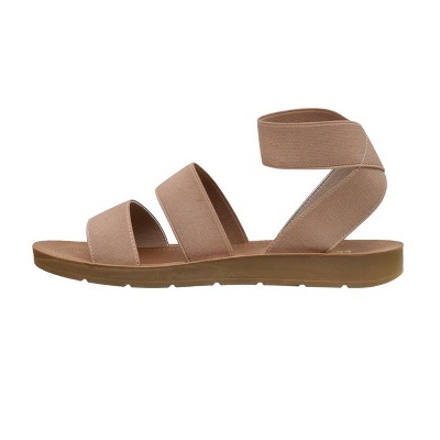 CUSHIONAIRE Indego Stretch Sandal – Lightweight Slip-On with Memory Foam & Soft Straps for All-Day Support | Casual or Dressy Summer Sandals for Women