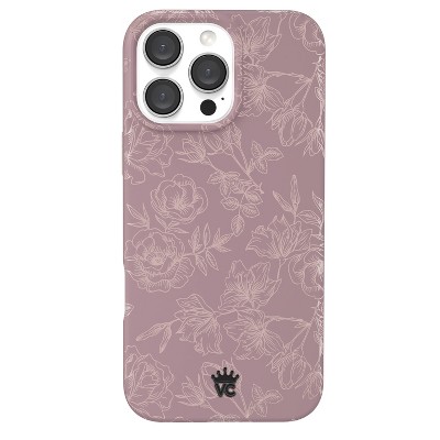 VELVET CAVIAR iPhone 16 Pro Max MagSafe Case - Dusty Rose Chrome Floral