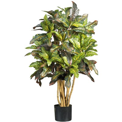 Nearly Natural 3-ft Croton Artificial Tree