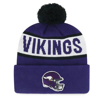NFL Minnesota Vikings Full Blitz Knit Beanie: Sports Team Logo, Adult One Size