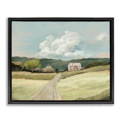 Stupell Industries Road Leading Home Countryside Floating Frame Canvas Art