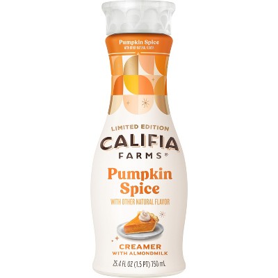 Califia Farms Pumpkin Spice Almond Milk Coffee Creamer - 25.4 fl oz