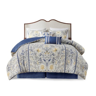 6 Piece Cotton Comforter Set Multi King