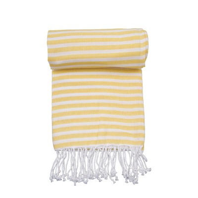 C&F Home Cabana Daffodil Stripes Fouta Towel