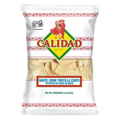 Calidad White Corn Tortilla Chips - 11oz