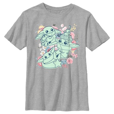 Boy's Star Wars: The Mandalorian Spring Cute Grogu Sunday Surprise T-Shirt