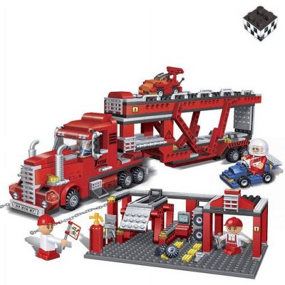 BanBao Transportation Truck: Red Building Kit STEM Toy (660 pcs)