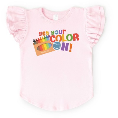 The Juniper Shop SmileyWorld Get Your Color On! Flutter Sleeve Tee