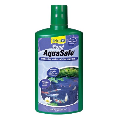 Tetra Pond AquaSafe Makes Tap Water Safe for Pond Fish Water Conditioner - 16.9 fl oz