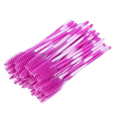 Unique Bargains Colored Mascara Wands Eyelash Eye Lash Brush Makeup Applicators Kit Plastic 50Pcs