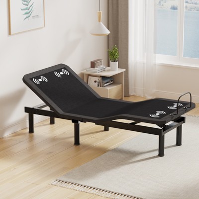 Vipbear Smart Adjustable Bed Frame with Mattress/Without Mattress,12/14 in Gel Memory Foam Medium-Firm Mattress in Box,Adjustable with Wireless Remote