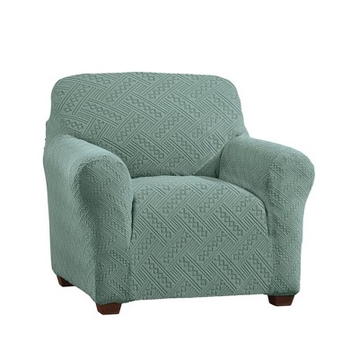 Collections Etc Aztec Herringbone Stretch Furniture Protector