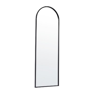 Flash Furniture Mila Arched Metal Framed Wall Mirror for Hallways, Entryways, Dining and Living Rooms