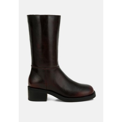 Soora Block Heel Calf Boots Women