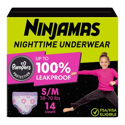 Pampers Ninjamas Nighttime Girls' Underwear - (Select Size and Count)