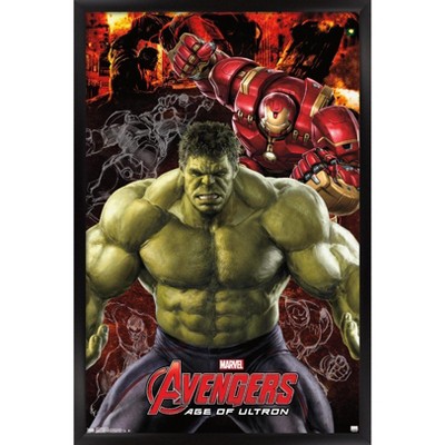 Trends International Marvel Cinematic Universe - Avengers - Age of Ultron - Hulk Framed Wall Poster Prints