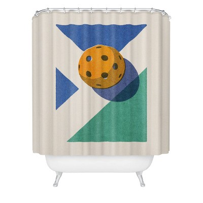 Deny Designs Daniel Coulmann Balls Pickleball Shower Curtain