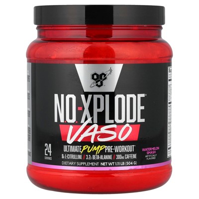 BSN No-Xplode® VASO, Ultimate Pump Pre-Workout, Watermelon Smash, 1.11 lb (504 g)