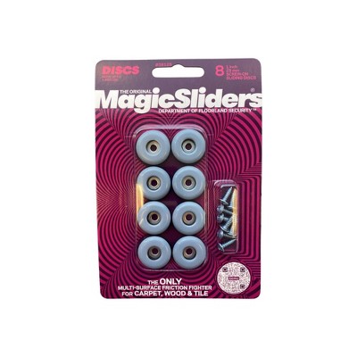 Magic Sliders 8pk 1" Round Screw-On Adhesives