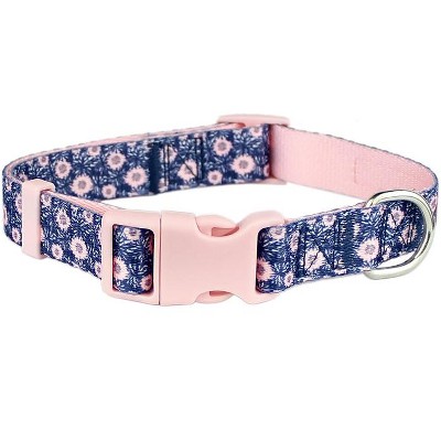 Parisian Pet 'Midnight Blossoms' Collar for Dogs & Cats, Comfortable Pet Collar, High-Quality Floral Dog Collar,Valentine's Day