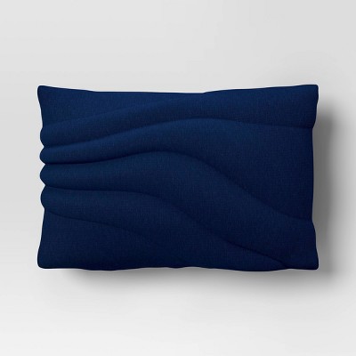 12" x 18" Lumbar Cotton Jersey Quilted Puff Throw Pillow - Room Essentials™