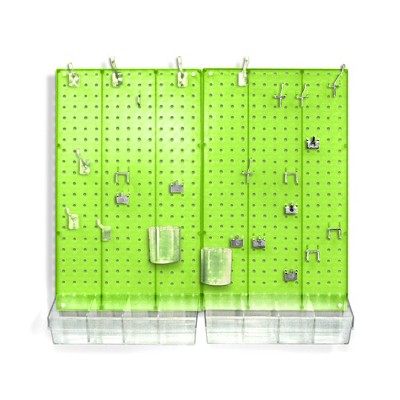 Azar Displays 70-Piece Pegboard Wall Organizer Kit