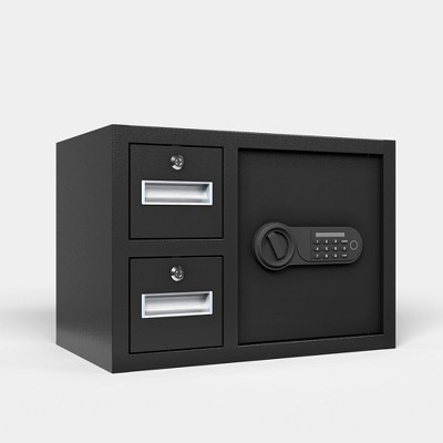 JUJABU 1.85 Cuft Steel Security Safe, Black