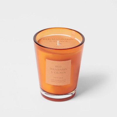 Colored Vase Glass Candle with Dust Cover - Threshold™