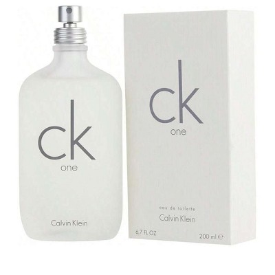 Ck One By Calvin Klein Unisex Bergamot, Papaya,  Violet, Nutmeg, Oakmoss, Cedar, Musk, Amber, Sandalwood Edt Spray 6.7 Oz