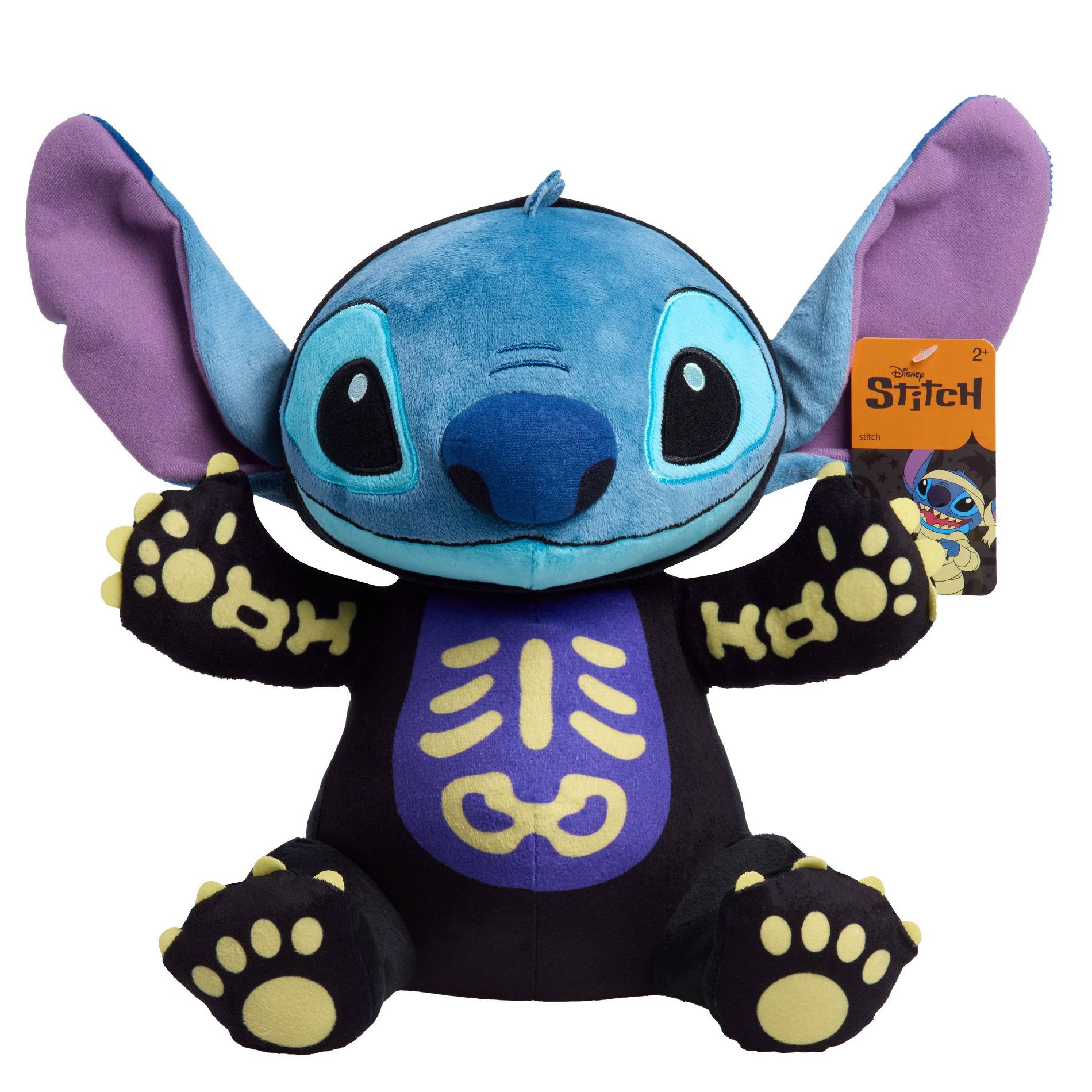 Disney Halloween Shop in Shop Exclusive Large Plush Stitch Stuffed Animal: Polyester Plush Toy with Creative Character Design