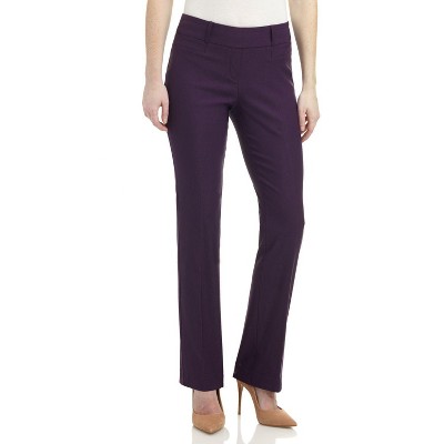 Rekucci Women's Pull-On Comfort Barely Bootcut Dress Pants