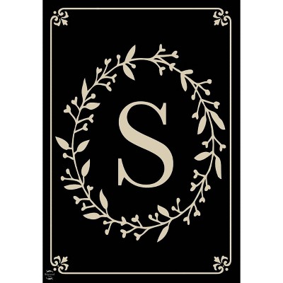 Briarwood Lane Everyday Garden Flag 12x18 For Outdoor Briarwood Lane Classic Monogram Letter S Garden Flag Flags For Outside