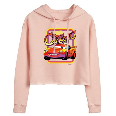 Women's - Disney - Radiator Springs Classic Lightning McQueen Cropped Graphic Hoodie