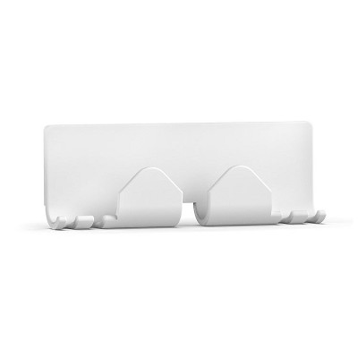Home Computer Desktop Data Cable Storage Hook – White Cable Organizer for Neat and Tidy Workspaces, Desktop Cable Management