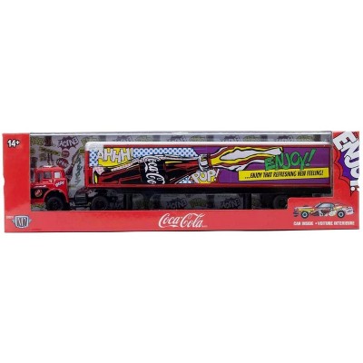 M2 Machines Auto Haulers 1957 Ford COE C600 & 1970 Ford Mustang 428 SCJ Coca-Cola