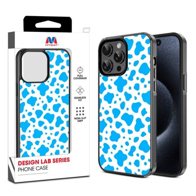 MyBat Design Lab Phone Case for iPhone and Samsung – Blue Milk Pattern Full-Body Cover, Anti-Fingerprint & Drop Protection