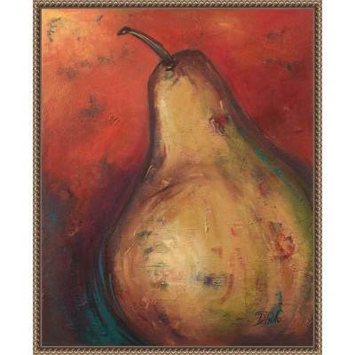 Amanti Art Pear II by Patricia Pinto Framed Canvas Wall Art