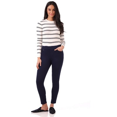 Rekucci Women's Secret Figure Premium Skinny Pull-On Jeans – Flattering Mid-Rise Denim in Multiple Colors