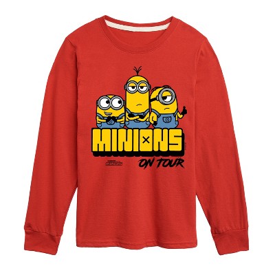 Boys' - Despicable Me Minions - Minions On Tour Long Sleeve Graphic T-Shirt