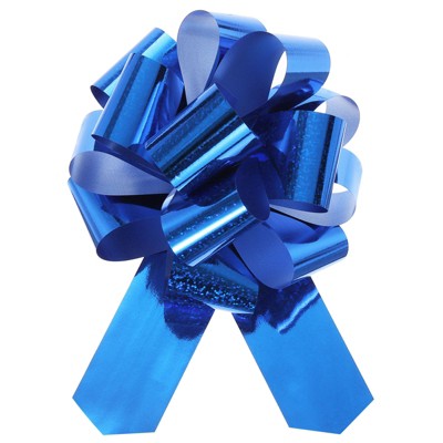 Unique Bargains Metallic Large Big Pull Bow Bright Gift Wrapping Ribbon for Wedding 10 Pcs