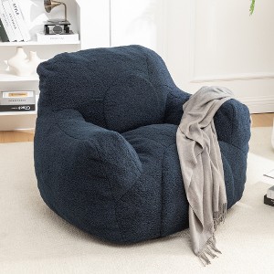 LIVAREEmlen Bean Bag Sofa with Tufted Soft Stuffed Filling, Fluffy and Lazy Sofa with Memory Foam for Dorm, Apartment, Living Room - 1 of 4