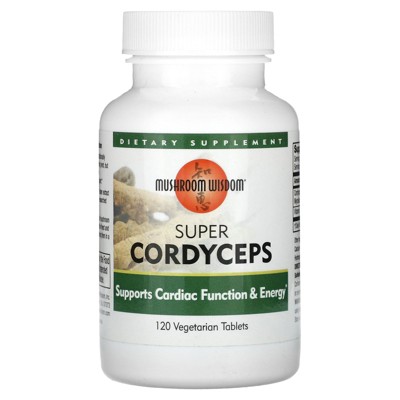 Mushroom Wisdom Super Cordyceps, 120 Vegetarian Tablets