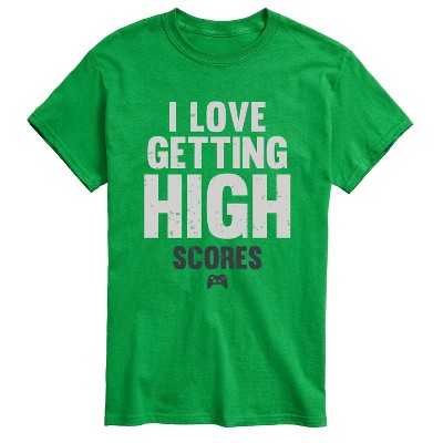 Men's - Instant Message - I Love Getting High Scores Short Sleeve Graphic T-Shirt