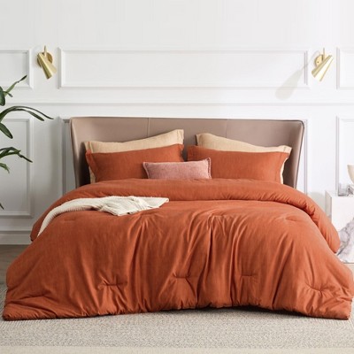 2/3 Pieces Comforter Set with Pillow Sham for All Seasons
