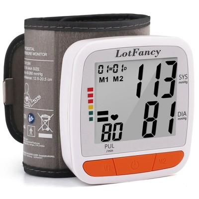 LotFancy Wrist Blood Pressure Monitor, BP Monitor with Portable Case